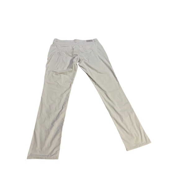 Peter Millar Crown Crafted Bingham Mens Size 38x34 Five Pocket Pants Light Grey - Picture 8 of 14